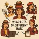 wear lots of different hats