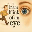 in the blink of an eye