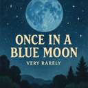 once in a blue moon