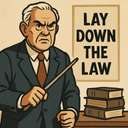 lay down the law