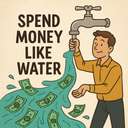 spend money like water