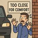 rather/too close for comfort