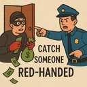 catch someone red-handed