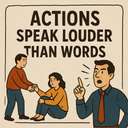 Actions speak louder than words