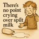 There’s no point / It’s no good crying over spilt milk