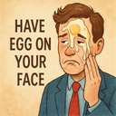 have egg on your face