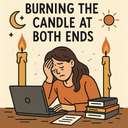 burning the candle at both ends