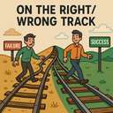 on the right/wrong track
