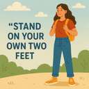 stand on your own two feet