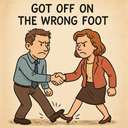 got off on the wrong foot