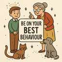 be on your best behaviour