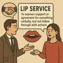 lip service