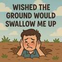 wished the ground would swallow me up