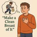 make a clean breast of it