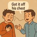 got it off his chest