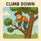 climb down