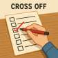 cross off