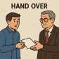 hand over