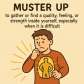 muster up