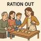 ration out