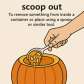 scoop out
