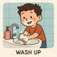wash up