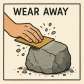 wear away