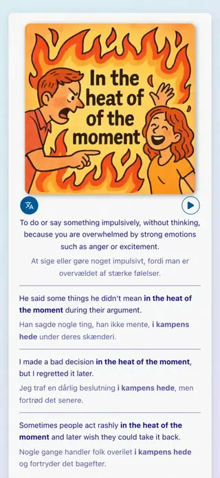 English Idioms in Action: Skærmbillede af appen 4