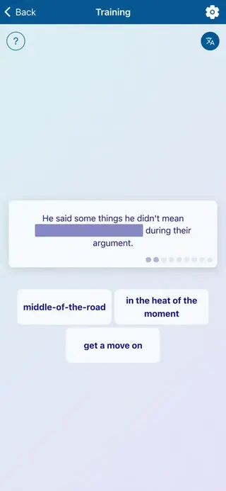 English Idioms in Action: App screenshot 5