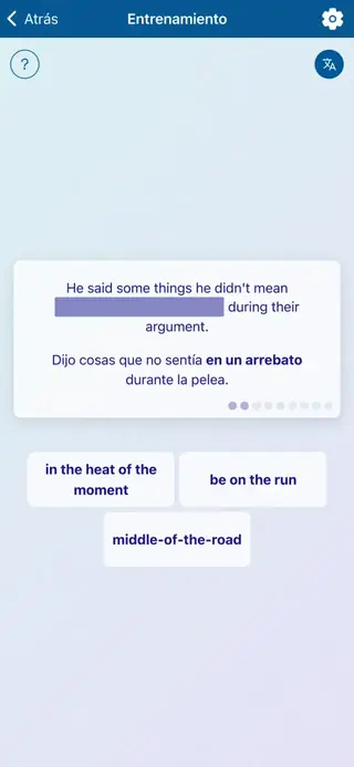 English Idioms in Action: Captura de pantalla de la aplicación 5