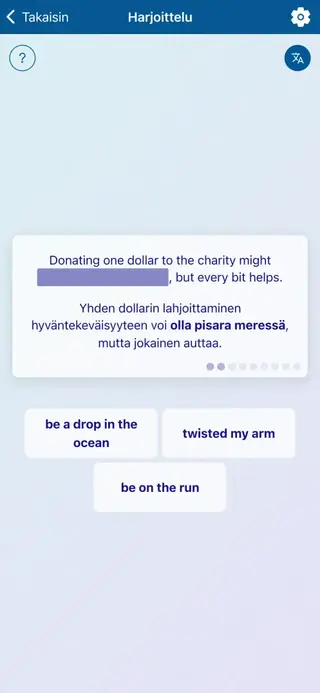 Sovelluksen kuvakaappaus