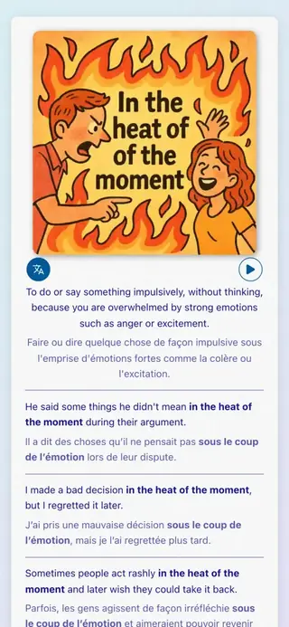 English Idioms in Action: Capture d’écran de l’application 4