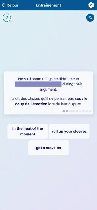 English Idioms in Action: Capture d’écran de l’application 5