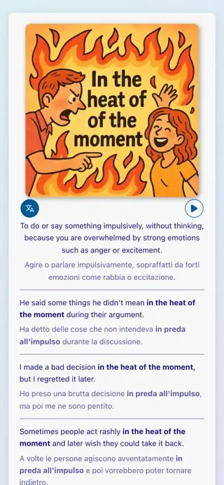 English Idioms in Action: Schermata dell'app 4