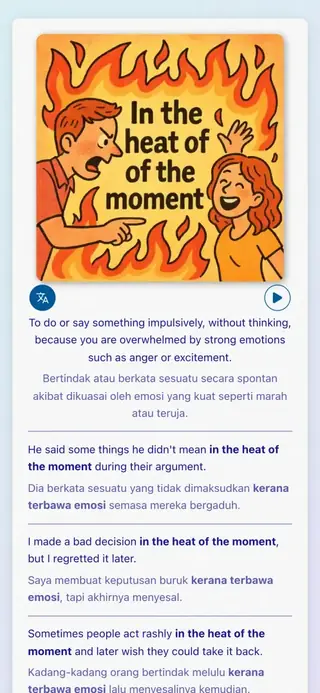 English Idioms in Action: Tangkapan skrin aplikasi 4