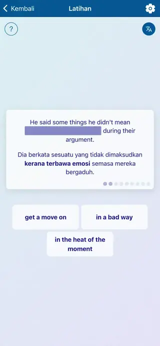 English Idioms in Action: Tangkapan skrin aplikasi 5