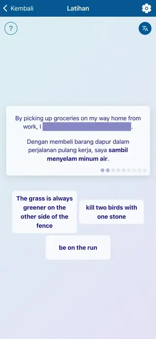 English Idioms in Action: Tangkapan skrin aplikasi 7