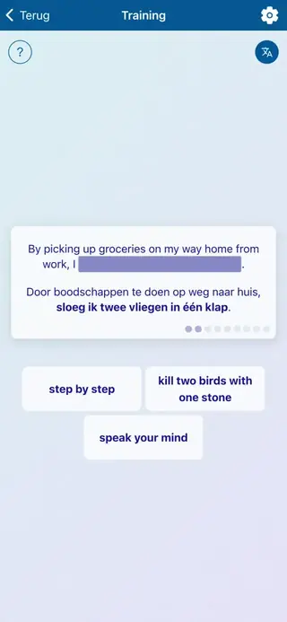English Idioms in Action: Schermafbeelding van de app 7