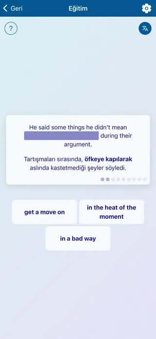 English Idioms in Action: Uygulama ekran görüntüsü 5