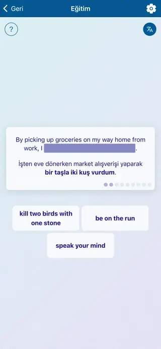 English Idioms in Action: Uygulama ekran görüntüsü 7