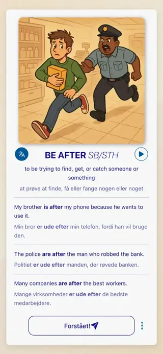 Phrasal Verbs in Action: Skærmbillede af appen 3