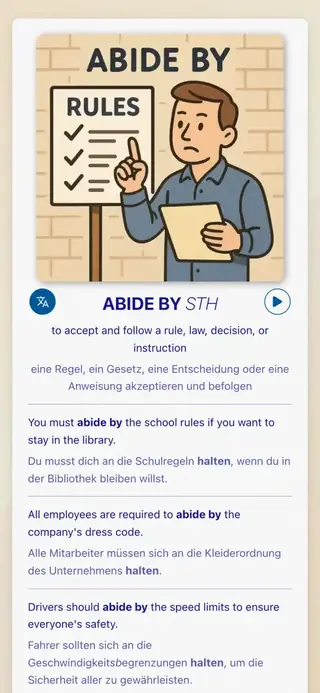 Phrasal Verbs in Action: Screenshot der App 2