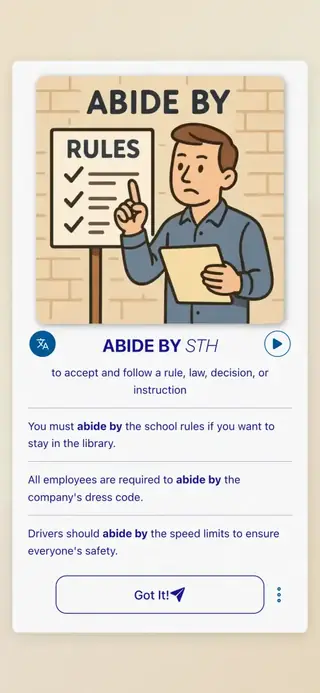 Phrasal Verbs in Action: App screenshot 2