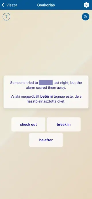 Phrasal Verbs in Action: Alkalmazás képernyőképe 4