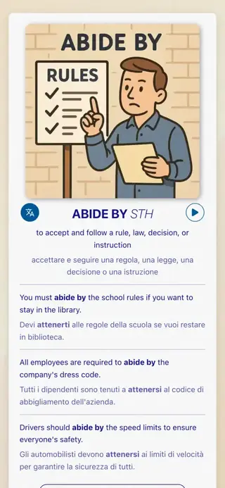 Phrasal Verbs in Action: Schermata dell'app 2