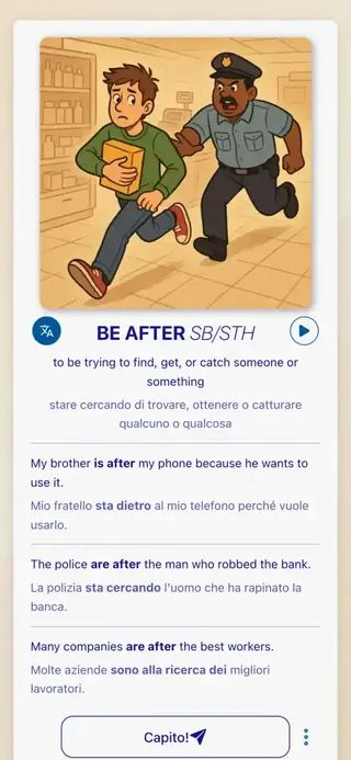 Phrasal Verbs in Action: Schermata dell'app 3