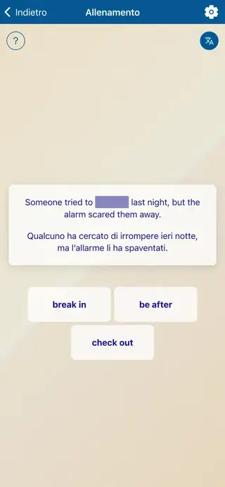Phrasal Verbs in Action: Schermata dell'app 4