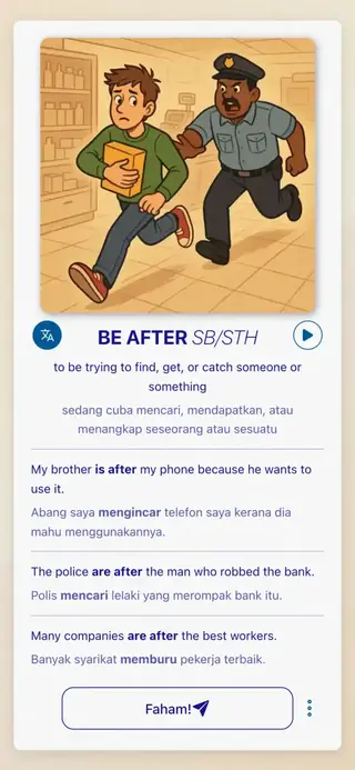 Phrasal Verbs in Action: Tangkapan skrin aplikasi 3