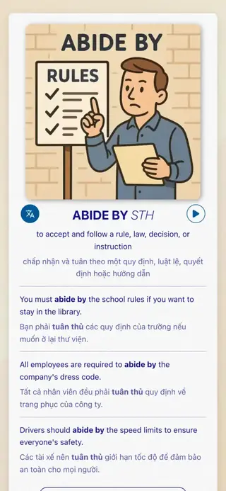Cụm Động Từ Thực Hành: Ảnh chụp màn hình ứng dụng 2
