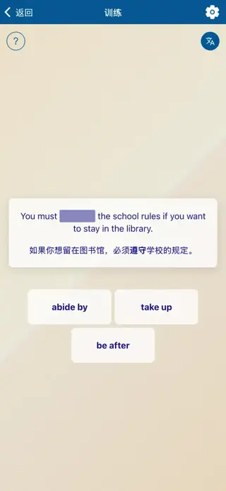 Phrasal Verbs in Action: 应用截图 5